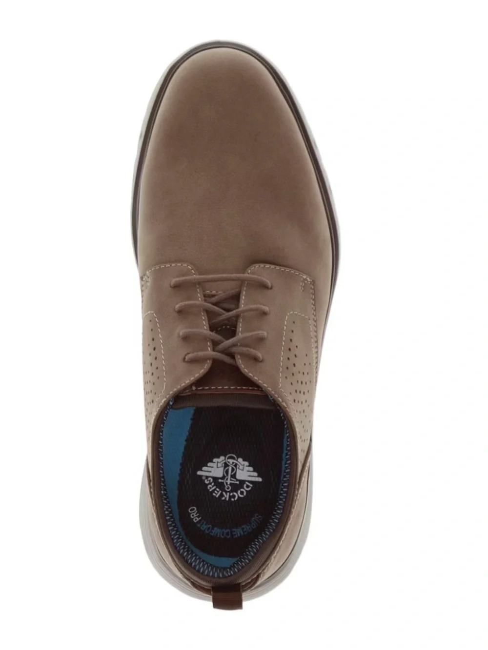 New in Box! Men’s Dockers Taupe Franco Casual Oxford Shoes Size 8.5
